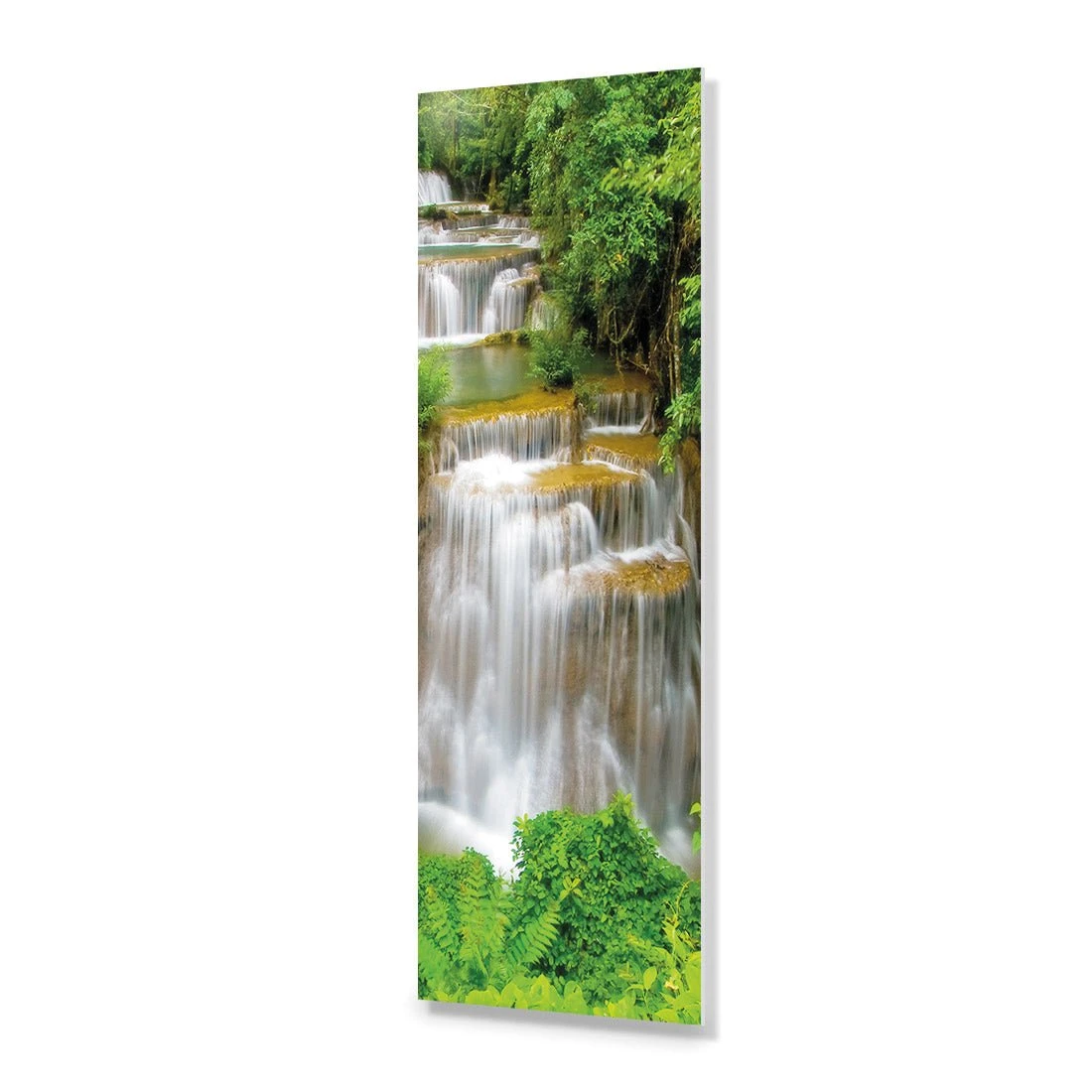 Tropical Waterfall - Vertical (Long) Tropical Waterfall - Vertical (Long) -WALL ART DESGIN SALE tropical waterfall vertical long acrylic glass no border no frame 90x30cm 162617