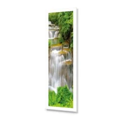 Tropical Waterfall - Vertical (Long) 9 Tropical Waterfall - Vertical (Long) -WALL ART DESGIN SALE tropical waterfall vertical long acrylic glass with border no frame 90x30cm 459397
