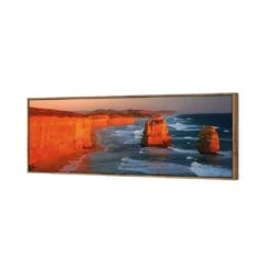 Twelve Apostles At Sunset (long) 7 Twelve Apostles At Sunset (long) -WALL ART DESGIN SALE twelve apostles at sunset long canvas natural floating frame 60x20cm 697287