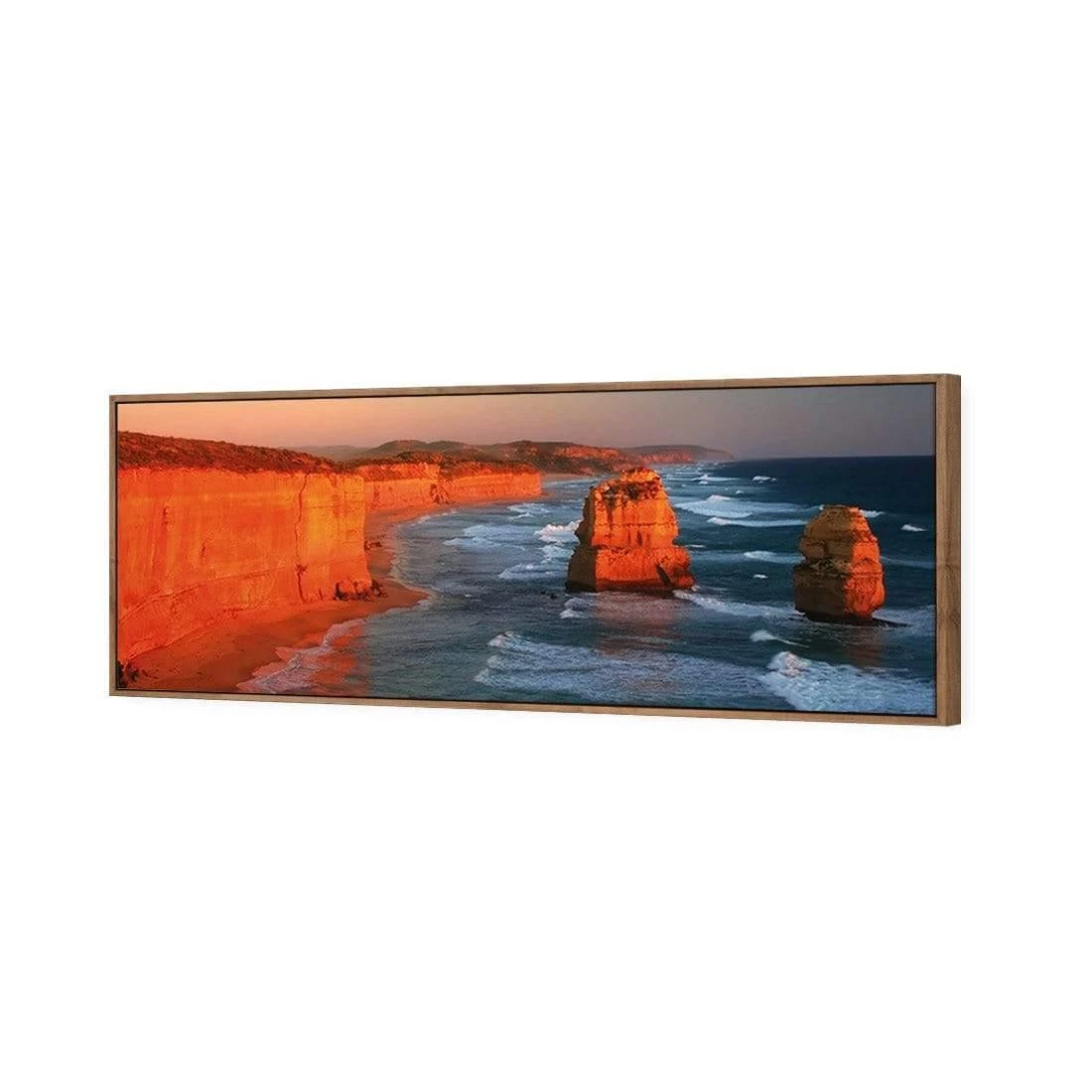 Twelve Apostles at Sunset (long) Twelve Apostles At Sunset (long) -WALL ART DESGIN SALE twelve apostles at sunset long canvas natural floating frame 60x20cm 697287