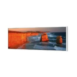 Twelve Apostles At Sunset (long) 5 Twelve Apostles At Sunset (long) -WALL ART DESGIN SALE twelve apostles at sunset long canvas white floating frame 60x20cm 886820