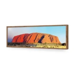 Uluru At Sunset 18 Uluru At Sunset -WALL ART DESGIN SALE uluru at sunset acrylic glass no border natural frame 90x30cm 756279