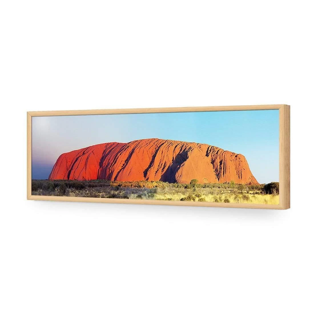 Uluru at Sunset Uluru At Sunset -WALL ART DESGIN SALE uluru at sunset acrylic glass no border oak frame 90x30cm 904066