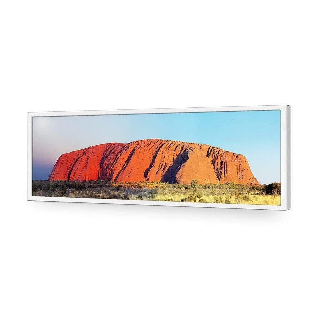 Uluru at Sunset Uluru At Sunset -WALL ART DESGIN SALE uluru at sunset acrylic glass no border white frame 90x30cm 971040
