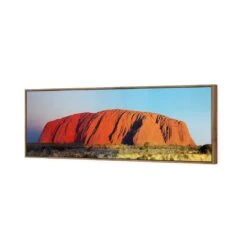 Uluru At Sunset 7 Uluru At Sunset -WALL ART DESGIN SALE uluru at sunset canvas natural floating frame 60x20cm 808751