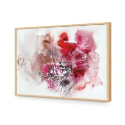 Veins Of Life, Magenta -WALL ART DESGIN SALE veins of life magenta acrylic glass no border oak frame 45x30cm 263688