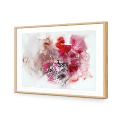 Veins Of Life, Magenta -WALL ART DESGIN SALE veins of life magenta acrylic glass with border oak frame 45x30cm 891144