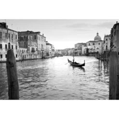 Venetian Dream, Black And White, Rectangle
