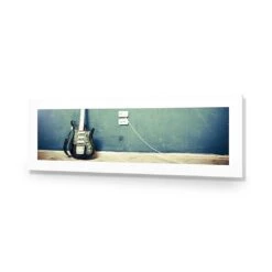 Vintage Guitar (Long) -WALL ART DESGIN SALE vintage guitar long acrylic glass with border no frame 90x30cm 676166