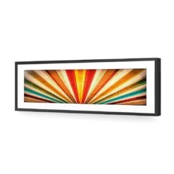 Vintage Sunbeams (Long) 10 Vintage Sunbeams (Long) -WALL ART DESGIN SALE vintage sunbeams long acrylic glass with border black frame 90x30cm 263656