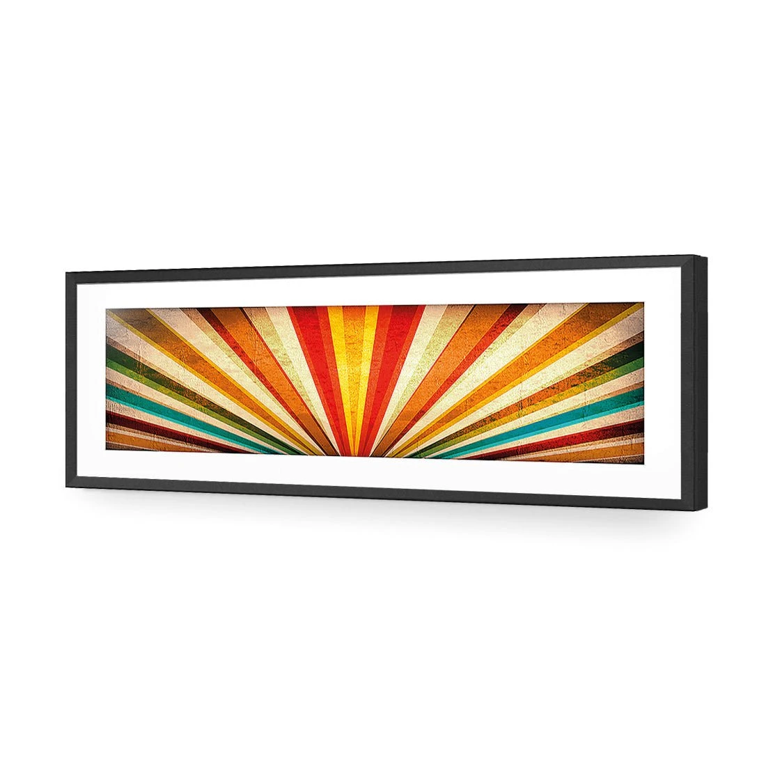 Vintage Sunbeams (Long) Vintage Sunbeams (Long) -WALL ART DESGIN SALE vintage sunbeams long acrylic glass with border black frame 90x30cm 263656