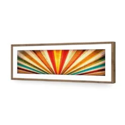 Vintage Sunbeams (Long) 13 Vintage Sunbeams (Long) -WALL ART DESGIN SALE vintage sunbeams long acrylic glass with border natural frame 90x30cm 422013