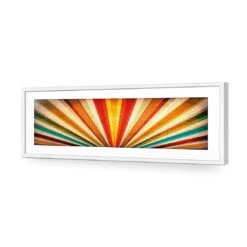 Vintage Sunbeams (Long) 11 Vintage Sunbeams (Long) -WALL ART DESGIN SALE vintage sunbeams long acrylic glass with border white frame 90x30cm 408645