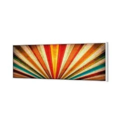 Vintage Sunbeams (Long) 5 Vintage Sunbeams (Long) -WALL ART DESGIN SALE vintage sunbeams long canvas white floating frame 60x20cm 280254
