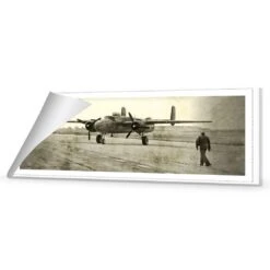 Wartime Plane (long) -WALL ART DESGIN SALE wartime plane long canvas rolled canvas 60x20cm 344341