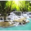 Waterfall Sunset 1 Waterfall Sunset -WALL ART DESGIN SALE waterfall sunset canvas stretched canvas 45x30cm 373385
