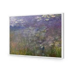 Waterlily Pond By Monet -WALL ART DESGIN SALE waterlily pond by monet acrylic glass no border white frame 45x30cm 133858