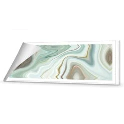 Weaving, Green (long) -WALL ART DESGIN SALE weaving green long canvas stretched canvas 60x20cm 923294