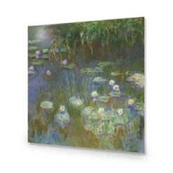 White And Purple Water Lilies By Monet 14 White And Purple Water Lilies By Monet -WALL ART DESGIN SALE white and purple water lilies by monet acrylic glass no border no frame 37x37cm 118866