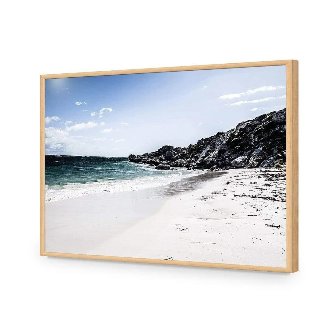 Whitewashed Beach of Rottnest WA Whitewashed Beach Of Rottnest WA -WALL ART DESGIN SALE whitewashed beach of rottnest wa acrylic glass no border oak frame 45x30cm 974467