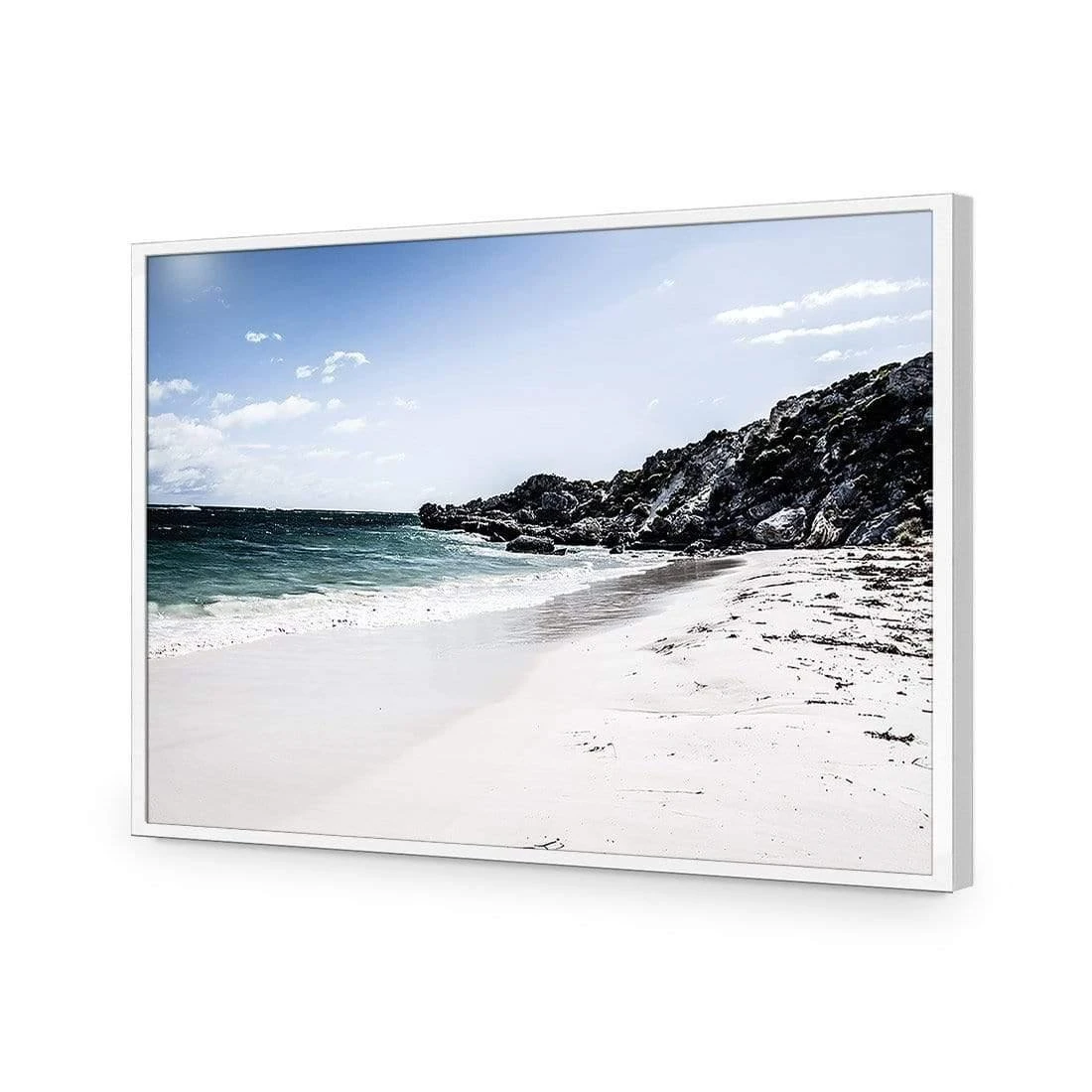 Whitewashed Beach of Rottnest WA Whitewashed Beach Of Rottnest WA -WALL ART DESGIN SALE whitewashed beach of rottnest wa acrylic glass no border white frame 45x30cm 164541