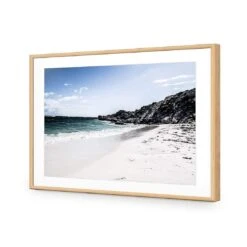 Whitewashed Beach Of Rottnest WA 12 Whitewashed Beach Of Rottnest WA -WALL ART DESGIN SALE whitewashed beach of rottnest wa acrylic glass with border oak frame 45x30cm 187573