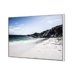 Whitewashed Beach Of Rottnest WA 5 Whitewashed Beach Of Rottnest WA -WALL ART DESGIN SALE whitewashed beach of rottnest wa canvas white floating frame 45x30cm 341992
