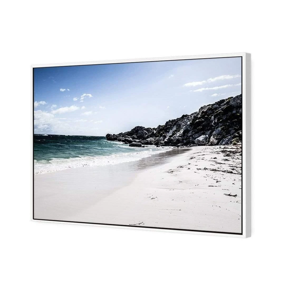 Whitewashed Beach of Rottnest WA Whitewashed Beach Of Rottnest WA -WALL ART DESGIN SALE whitewashed beach of rottnest wa canvas white floating frame 45x30cm 341992