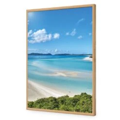 Whitsunday National Park (rectangle) -WALL ART DESGIN SALE whitsunday national park rectangle acrylic glass no border oak frame 45x30cm 366337