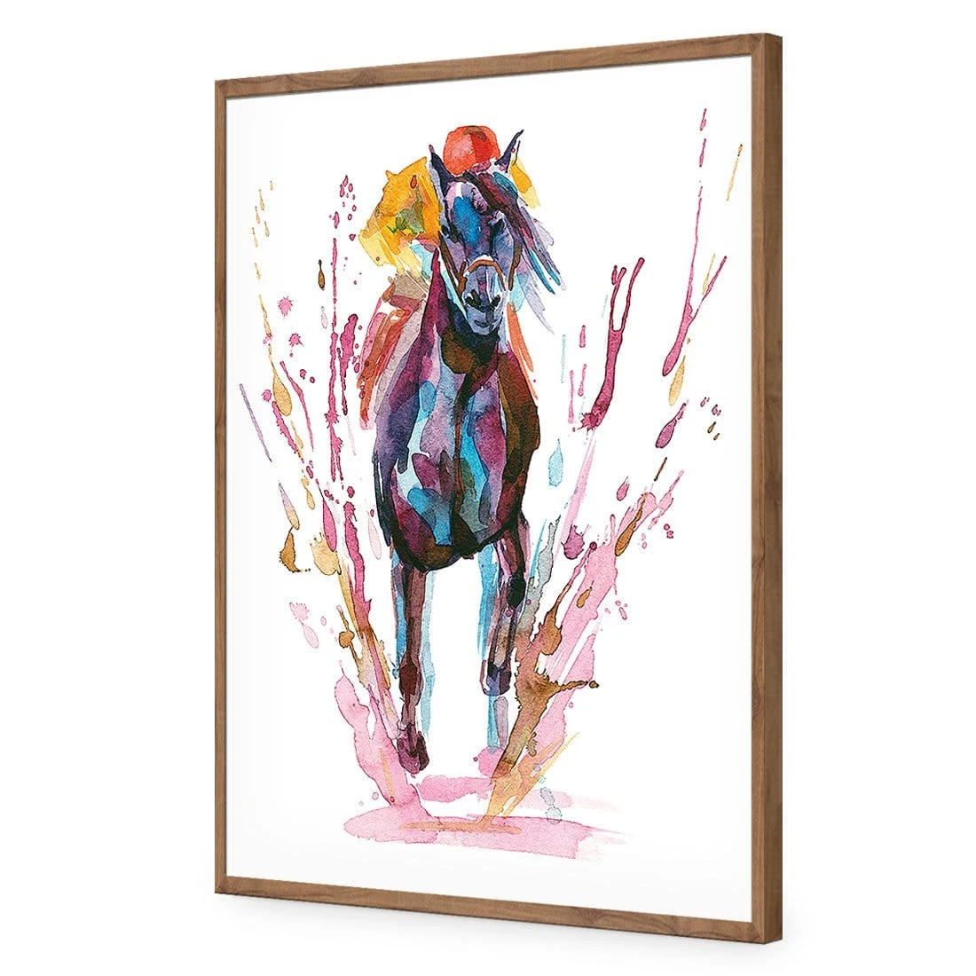 Winning Horse Winning Horse -WALL ART DESGIN SALE winning horse acrylic glass no border natural frame 45x30cm 894849