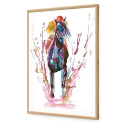 Winning Horse 17 Winning Horse -WALL ART DESGIN SALE winning horse acrylic glass no border oak frame 45x30cm 488728