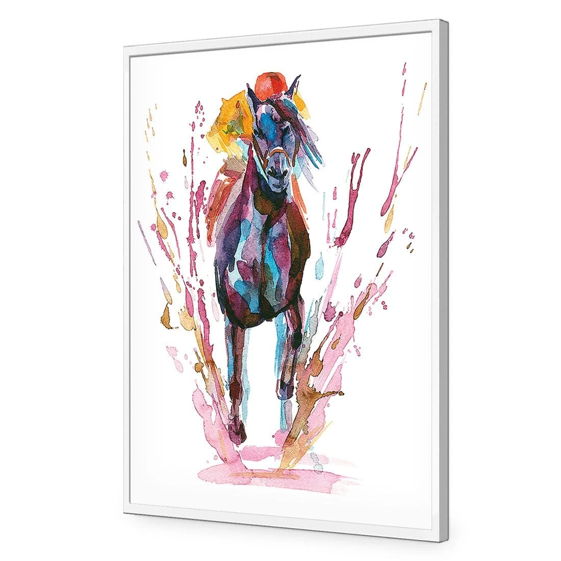 Winning Horse Winning Horse -WALL ART DESGIN SALE winning horse acrylic glass no border white frame 45x30cm 400517