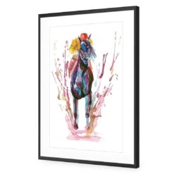 Winning Horse 10 Winning Horse -WALL ART DESGIN SALE winning horse acrylic glass with border black frame 45x30cm 674319