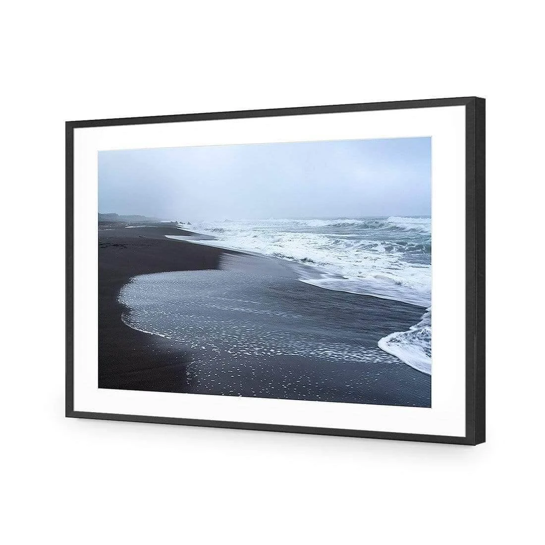 Winter Beach Winter Beach -WALL ART DESGIN SALE winter beach acrylic glass with border black frame 45x30cm 420571