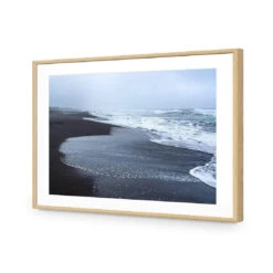 Winter Beach 12 Winter Beach -WALL ART DESGIN SALE winter beach acrylic glass with border oak frame 45x30cm 743669