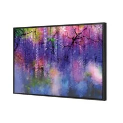 Wisteria On Bokeh -WALL ART DESGIN SALE wisteria on bokeh canvas black floating frame 45x30cm 430222