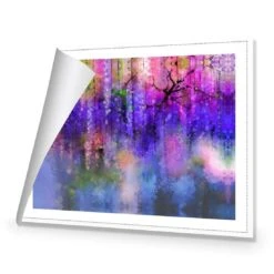 Wisteria On Bokeh -WALL ART DESGIN SALE wisteria on bokeh canvas rolled canvas 45x30cm 292048