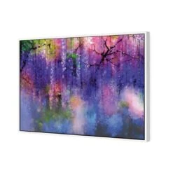 Wisteria On Bokeh -WALL ART DESGIN SALE wisteria on bokeh canvas white floating frame 45x30cm 749436