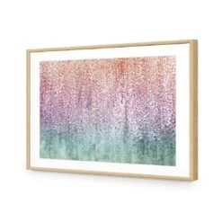 Wisteria Wonder -WALL ART DESGIN SALE wisteria wonder acrylic glass with border oak frame 45x30cm 402135
