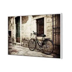 Ye Old Cycle -WALL ART DESGIN SALE ye old cycle canvas white floating frame 45x30cm 442936