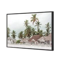 Zanzibar Village -WALL ART DESGIN SALE zanzibar village canvas black floating frame 45x30cm 852124