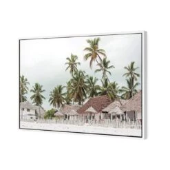 Zanzibar Village -WALL ART DESGIN SALE zanzibar village canvas white floating frame 45x30cm 382017