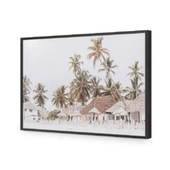 Zanzibar Village, Vintage 15 Zanzibar Village, Vintage -WALL ART DESGIN SALE zanzibar village vintage acrylic glass no border black frame 45x30cm 756259