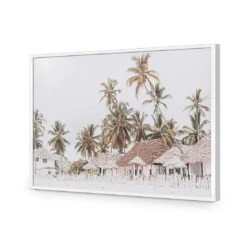 Zanzibar Village, Vintage 16 Zanzibar Village, Vintage -WALL ART DESGIN SALE zanzibar village vintage acrylic glass no border white frame 45x30cm 620957