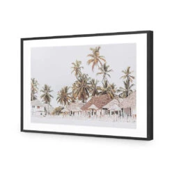 Zanzibar Village, Vintage 10 Zanzibar Village, Vintage -WALL ART DESGIN SALE zanzibar village vintage acrylic glass with border black frame 45x30cm 315153