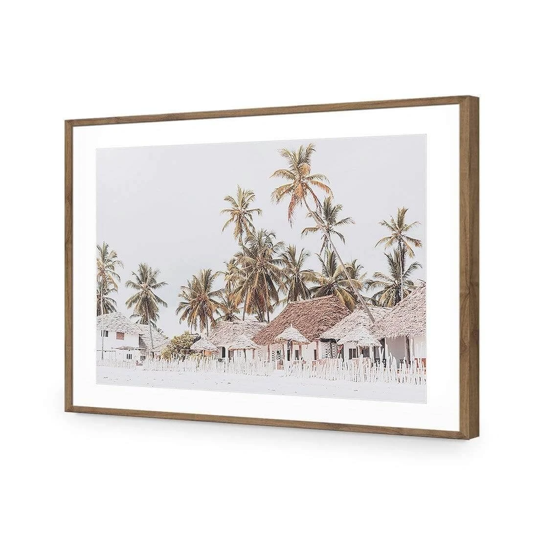 Zanzibar Village, Vintage Zanzibar Village, Vintage -WALL ART DESGIN SALE zanzibar village vintage acrylic glass with border natural frame 45x30cm 820115