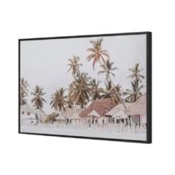 Zanzibar Village, Vintage 4 Zanzibar Village, Vintage -WALL ART DESGIN SALE zanzibar village vintage canvas black floating frame 45x30cm 426745