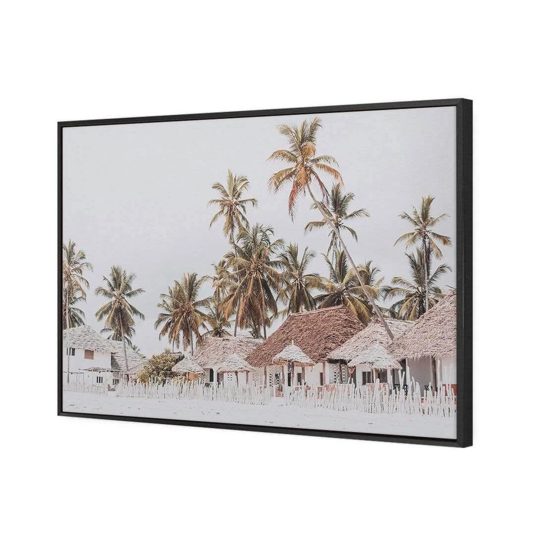 Zanzibar Village, Vintage Zanzibar Village, Vintage -WALL ART DESGIN SALE zanzibar village vintage canvas black floating frame 45x30cm 426745