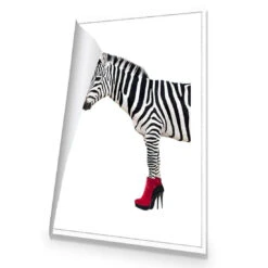 Zebra In Red Boots -WALL ART DESGIN SALE zebra in red boots canvas rolled canvas 45x30cm 633947