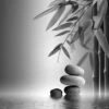 Zen Stones, Black And White (Square) -WALL ART DESGIN SALE zen stones black and white square canvas stretched canvas 37x37cm 698423